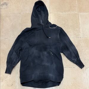 Y2K Diesel Distressed Black Hoodie